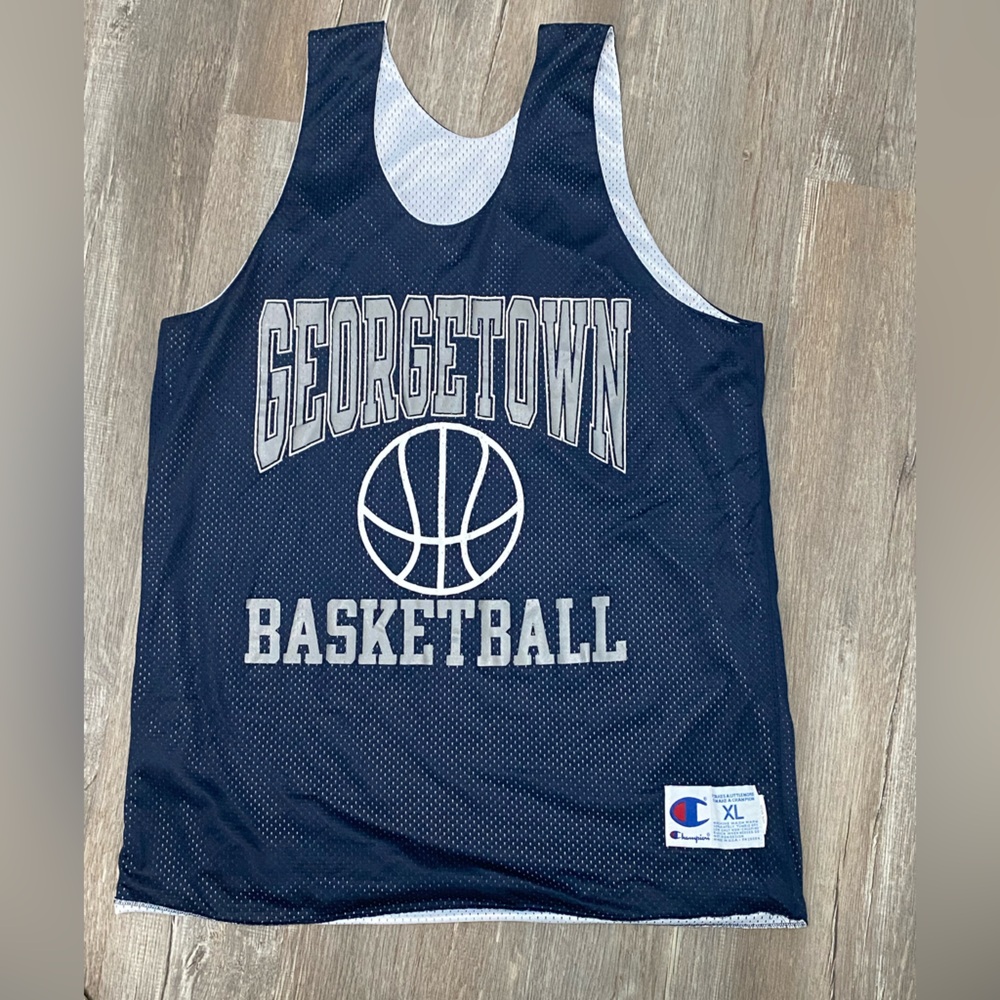 Champion Navy Georgetown Basketball Tank